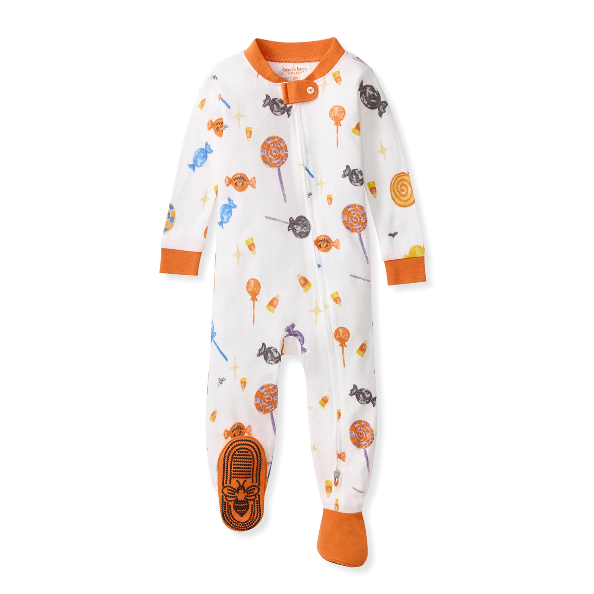 Burt's Bees Baby Boys' Organic Cotton, Sleep and Play Footed Pajamas