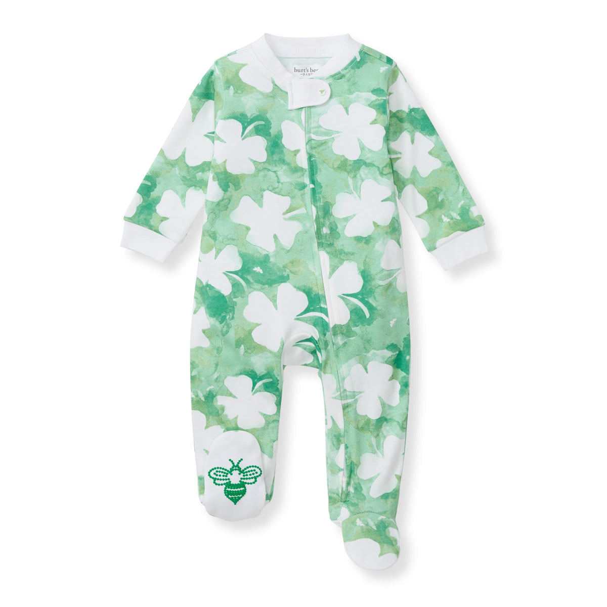 Burt's Bees Baby Boys' Organic Cotton, Sleep and Play Footed Pajamas