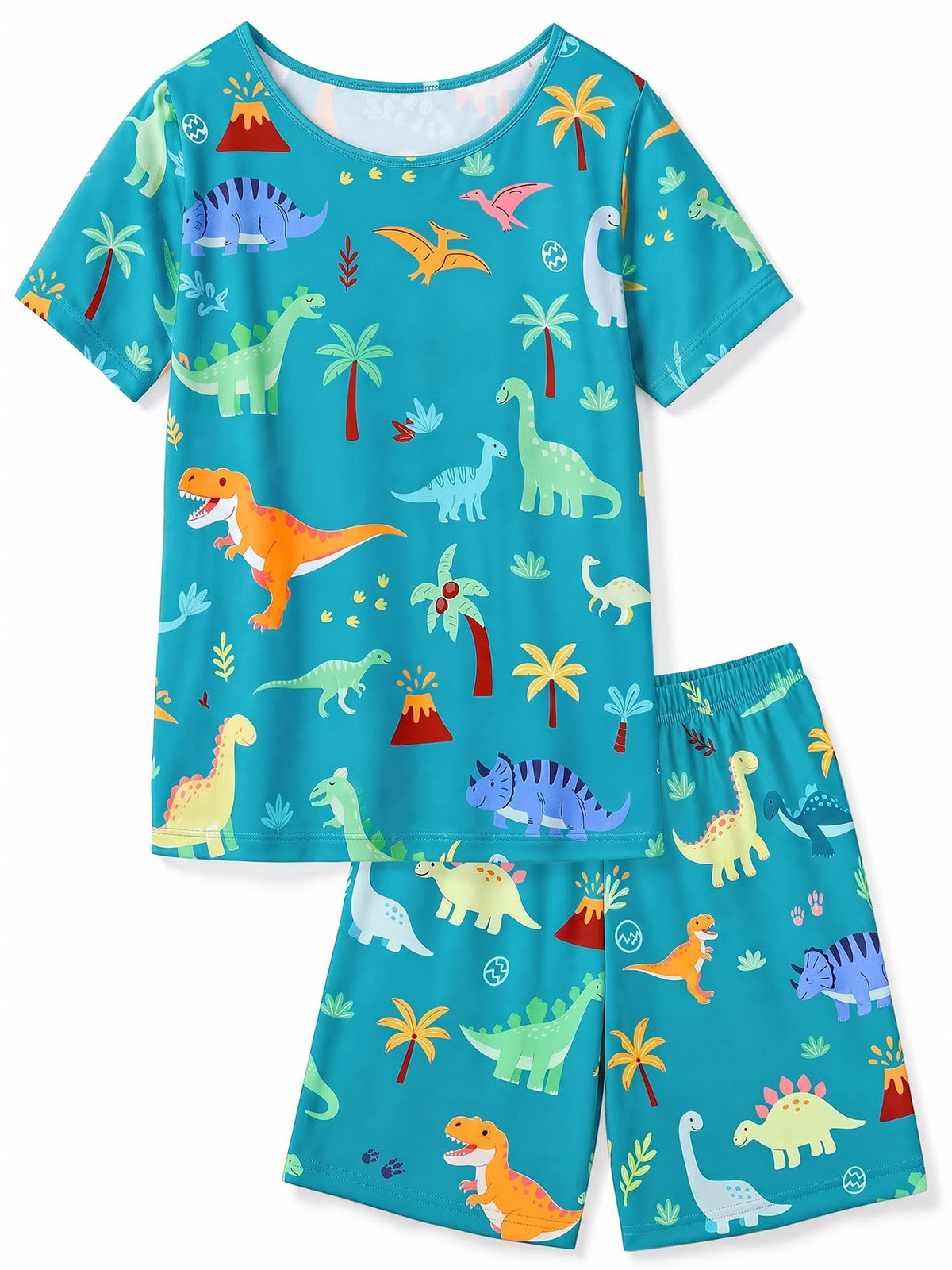 ICOSY Boys Pajamas Set, Soft and Breathable Pjs for Toddler Kids 2-9Y