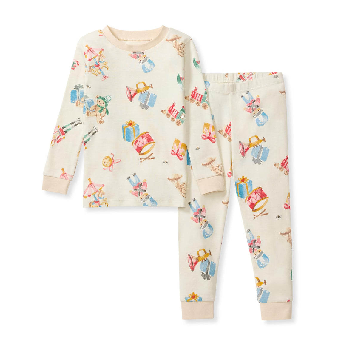 Burt's Bees Baby Organic Cotton Pajamas for Boys, Toddler PJ Set