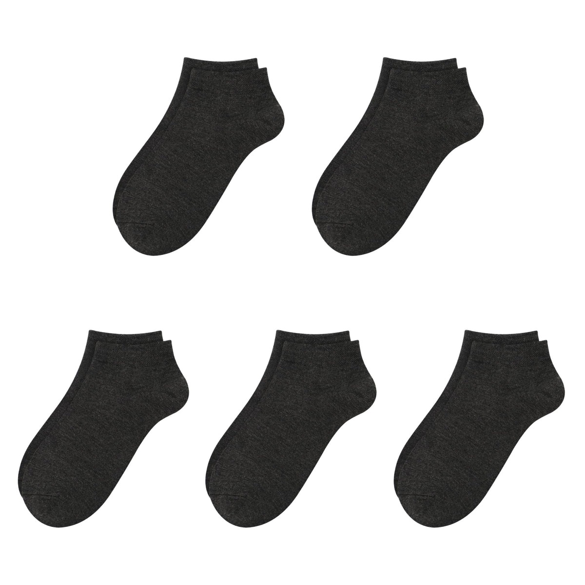 SERISIMPLE Viscose Bamboo School Socks Ankle Super Soft Kids Socks Stretch Cuffs Athletic Socks Odor Anti-odor 5 Pairs