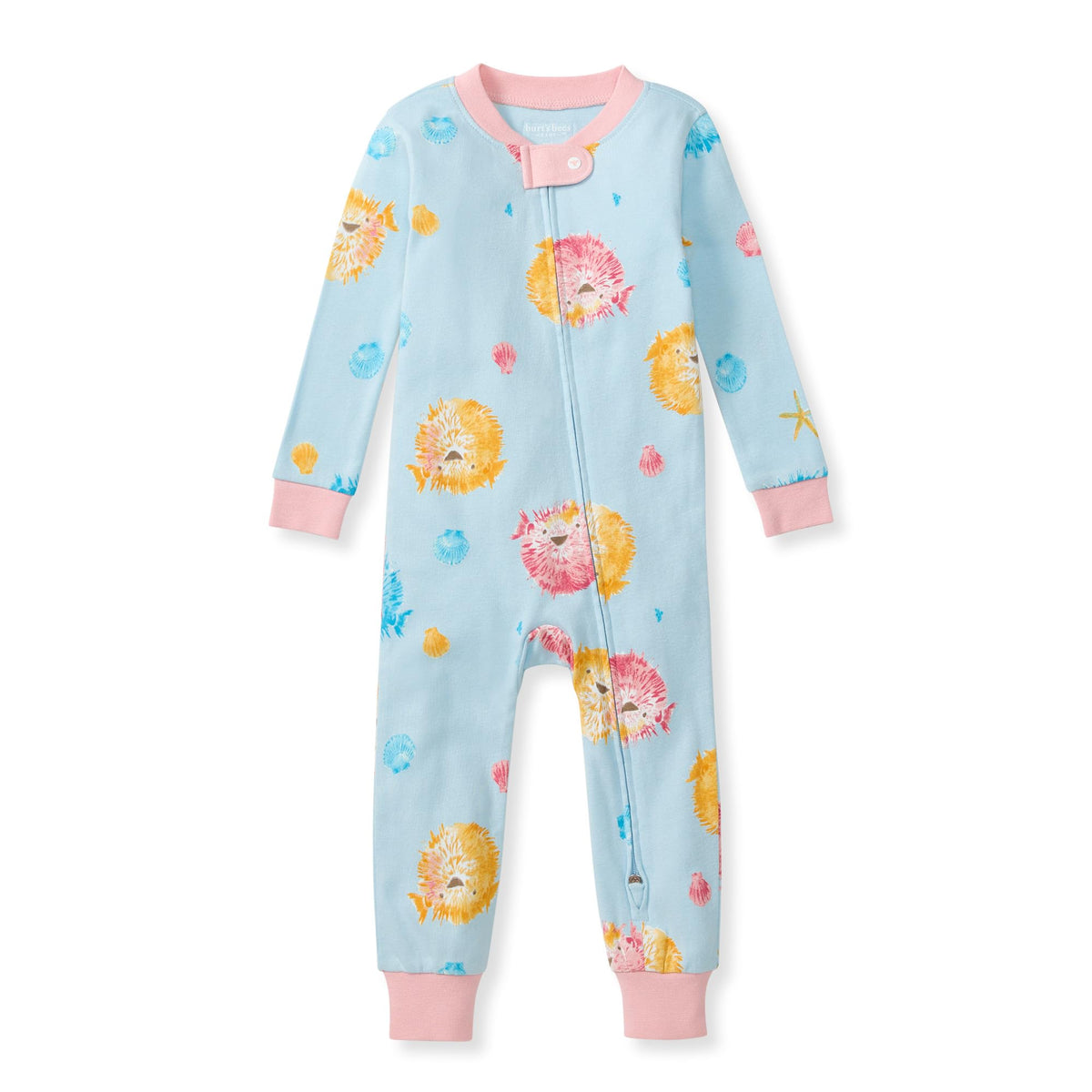 Burt's Bees Baby Boys Footless Pajamas, Sleep and Play Loose Fit, 100% Organic Cotton Soft One-piece PJs, Sizes NB to 6-9 Months