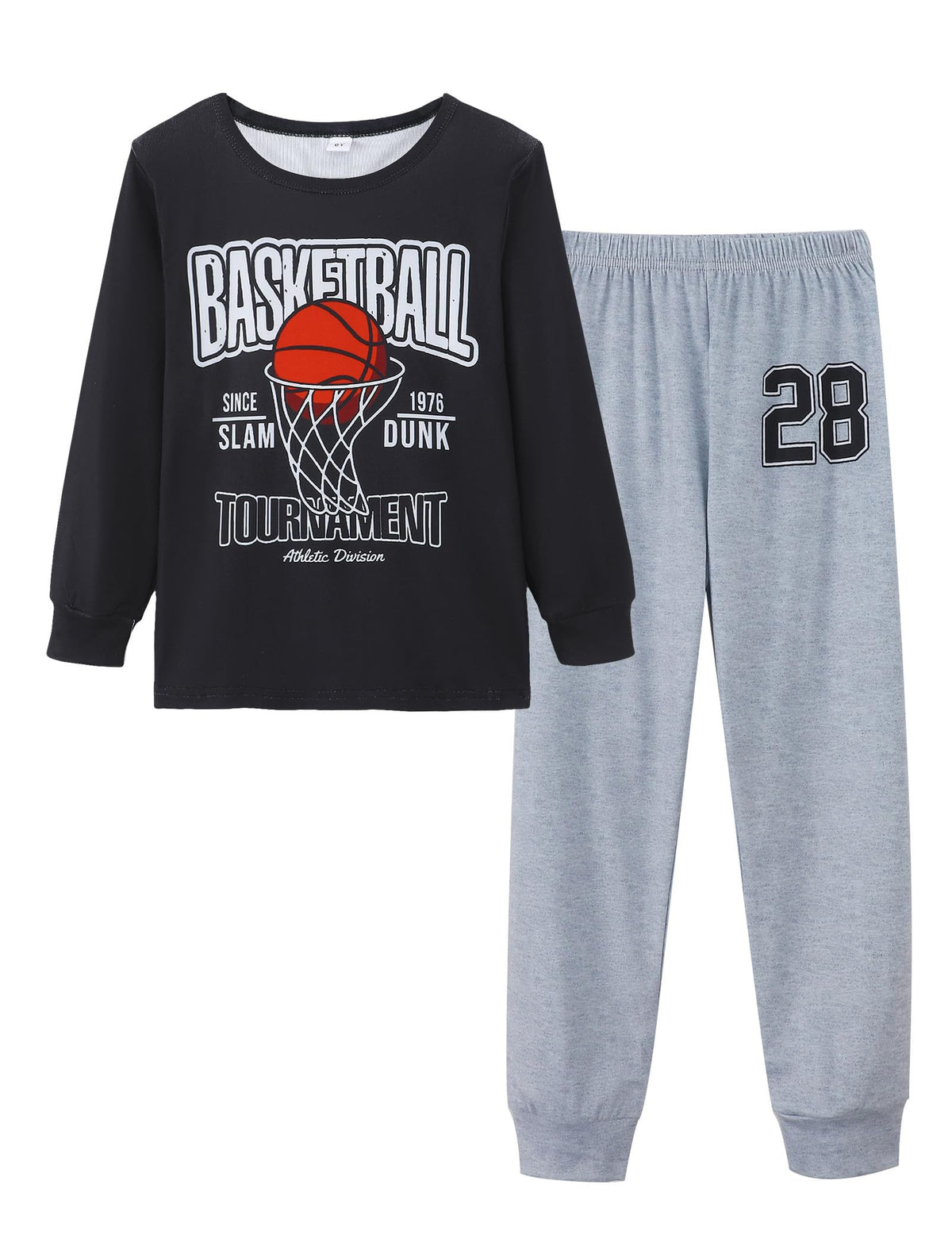 Mikrdoo Boys Pajamas 2 Piece Long Sleeve Top and Pants Set Kids 6-16Y