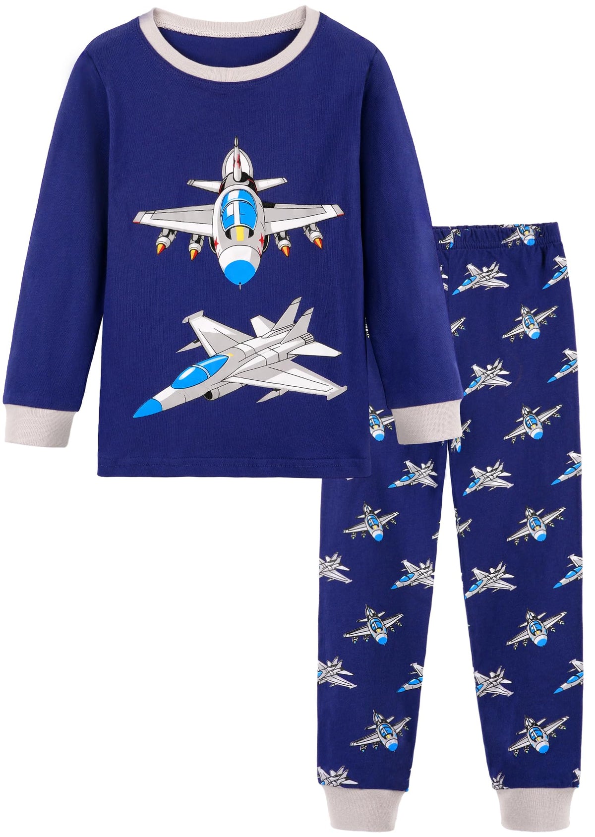 HONGTEYA Toddler Boy Clothes 100% Cotton Long Sleeve Outfit 3-8 Years