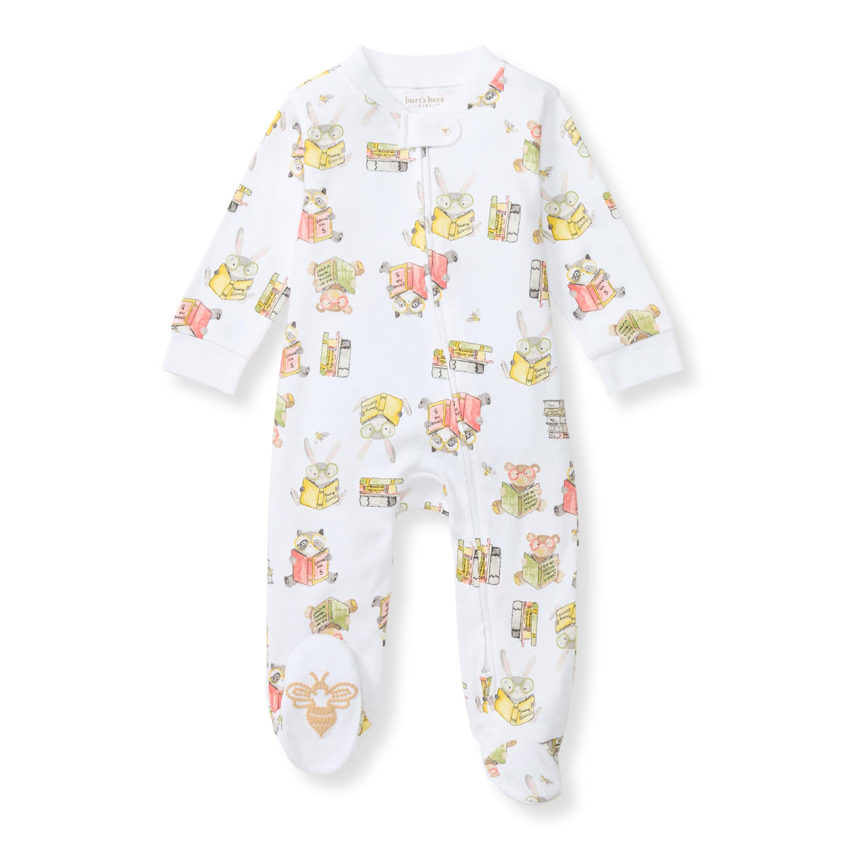Burt's Bees Baby Boys Footless Pajamas, Sleep and Play Loose Fit, 100% Organic Cotton Soft One-piece PJs, Sizes NB to 6-9 Months