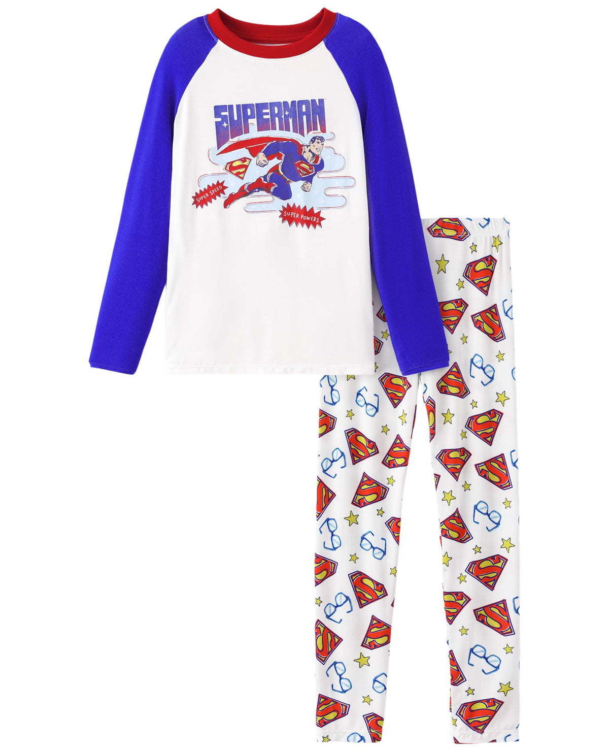 DC Comics Justice League Viscose from Bamboo Boy Superman Batman Pajama Set