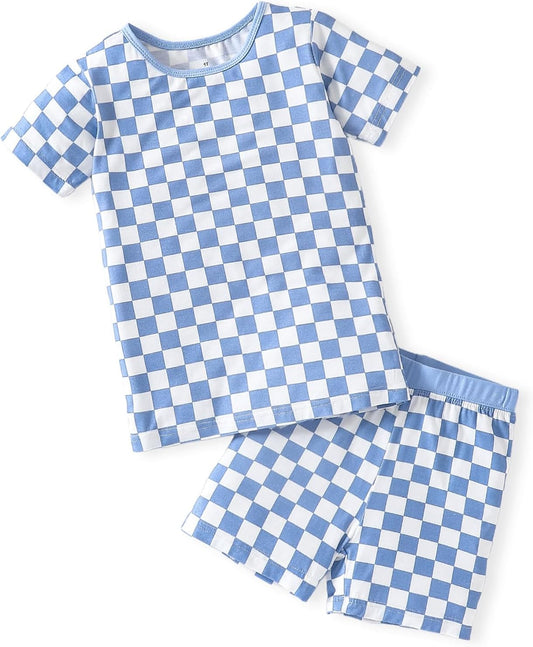 OPAWO Bamboo Pajamas Toddler Boys Summer Pajama Sets Kids Pjs 12M-8Y