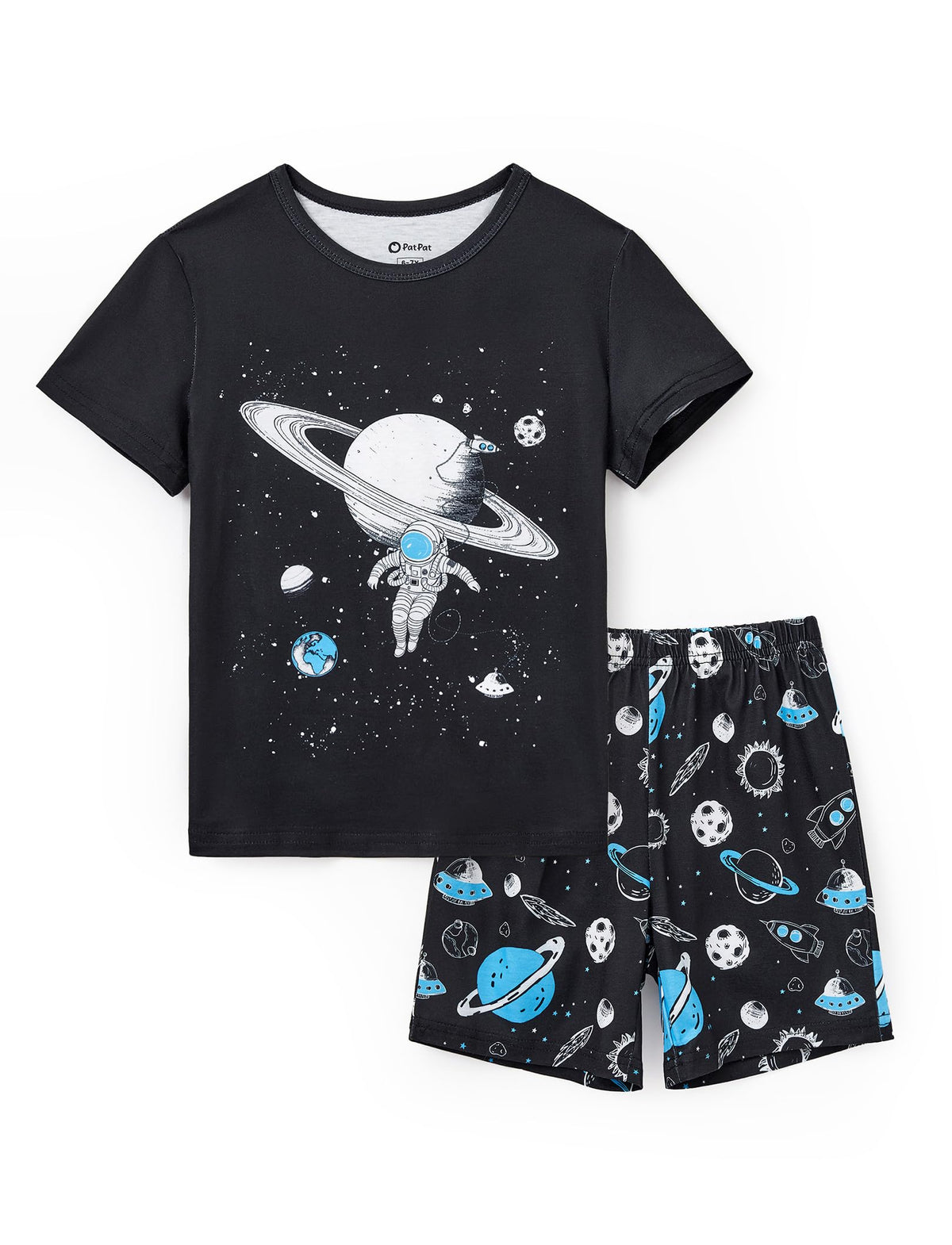 PATPAT Boys Pajamas 2 Piece PJs Set T-shirts with Shorts 6-12 Years