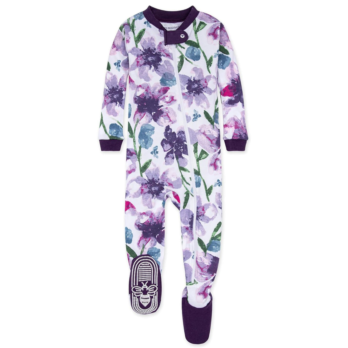 Burt's Bees Baby Boys Footless Pajamas, Sleep and Play Loose Fit, 100% Organic Cotton Soft One-piece PJs, Sizes NB to 6-9 Months