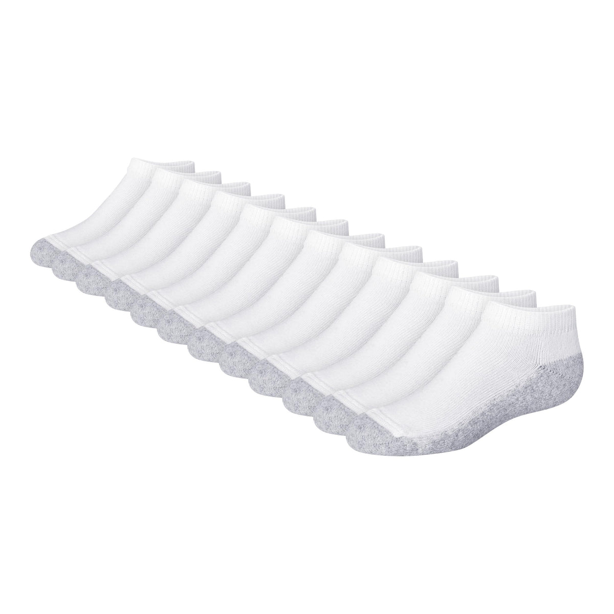 Hanes Boys' Socks Pack, Double Tough Moisture Wicking Ankle, Crew, No Show Socks, 12 & 14 Pair Packs