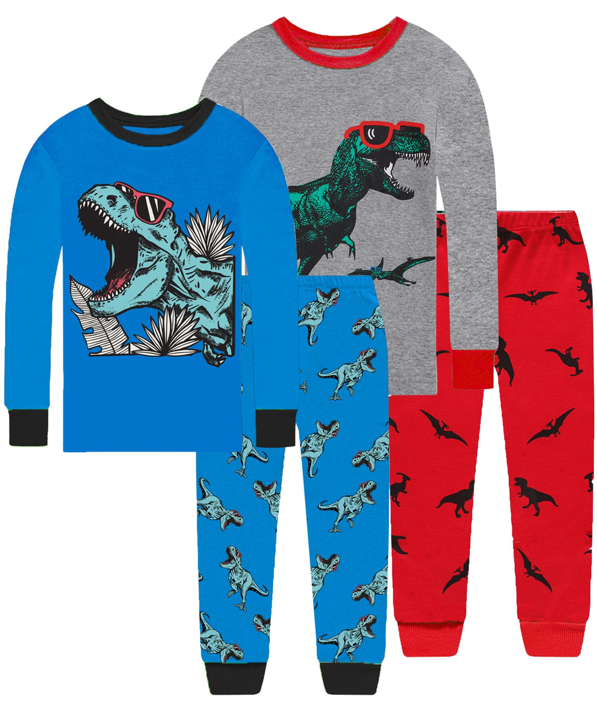 Dolphin&Fish Boy Pajamas Toddler Kids Pjs Set Cotton Soft Clothes Sleepwear