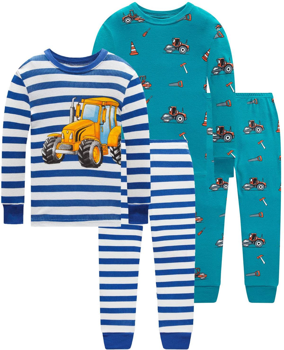 Dolphin&Fish Boy Pajamas Toddler Kids Pjs Set Cotton Soft Clothes Sleepwear