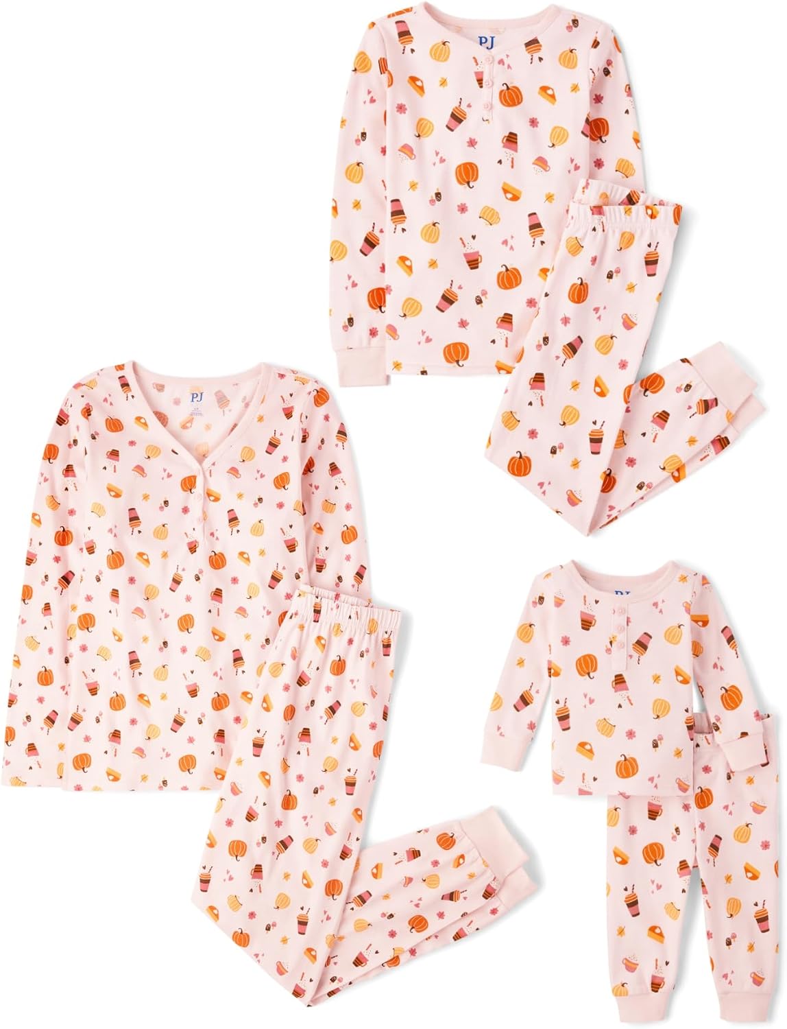The Children's Place Family Matching Halloween and Holiday Pajama Sets, Cotton