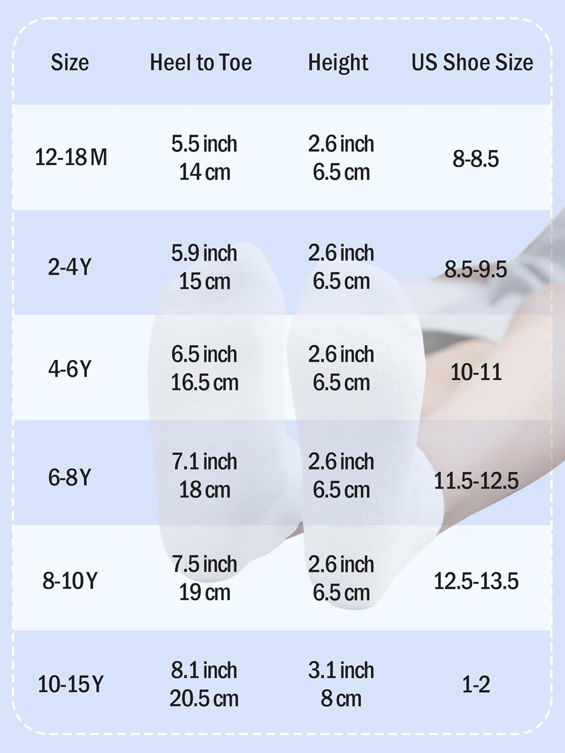Cooraby 15 Pack Kids' Half Cushion Low Cut Athletic Ankle Socks Boys Girls Ankle Socks