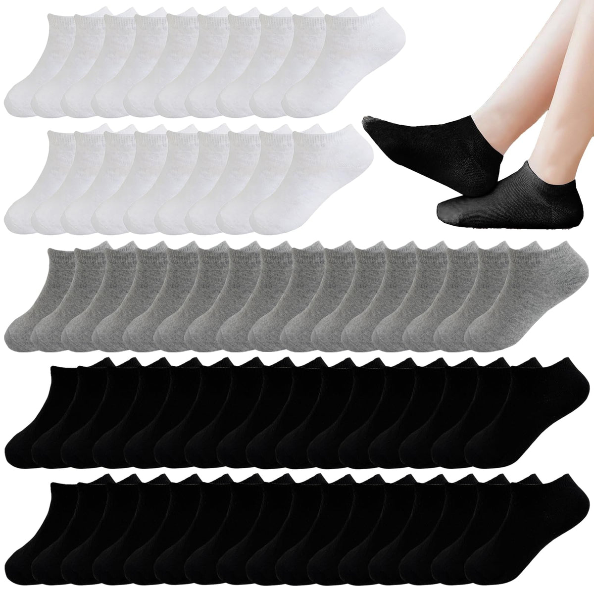16-30 Pairs Boys Low Cut Ankle Socks Kids Crew Athletic Breathable Cushion Sole Socks for Running Hiking