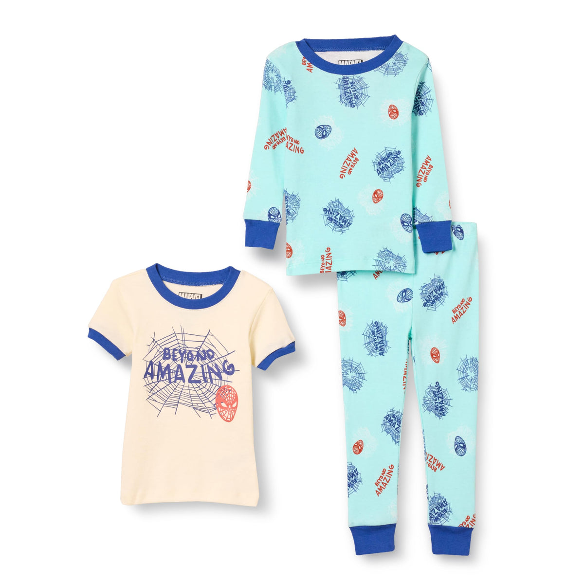 Amazon Essentials Disney | Marvel | Star Wars Boys and Toddlers' Snug-Fit Cotton Pajama Sleepwear Sets