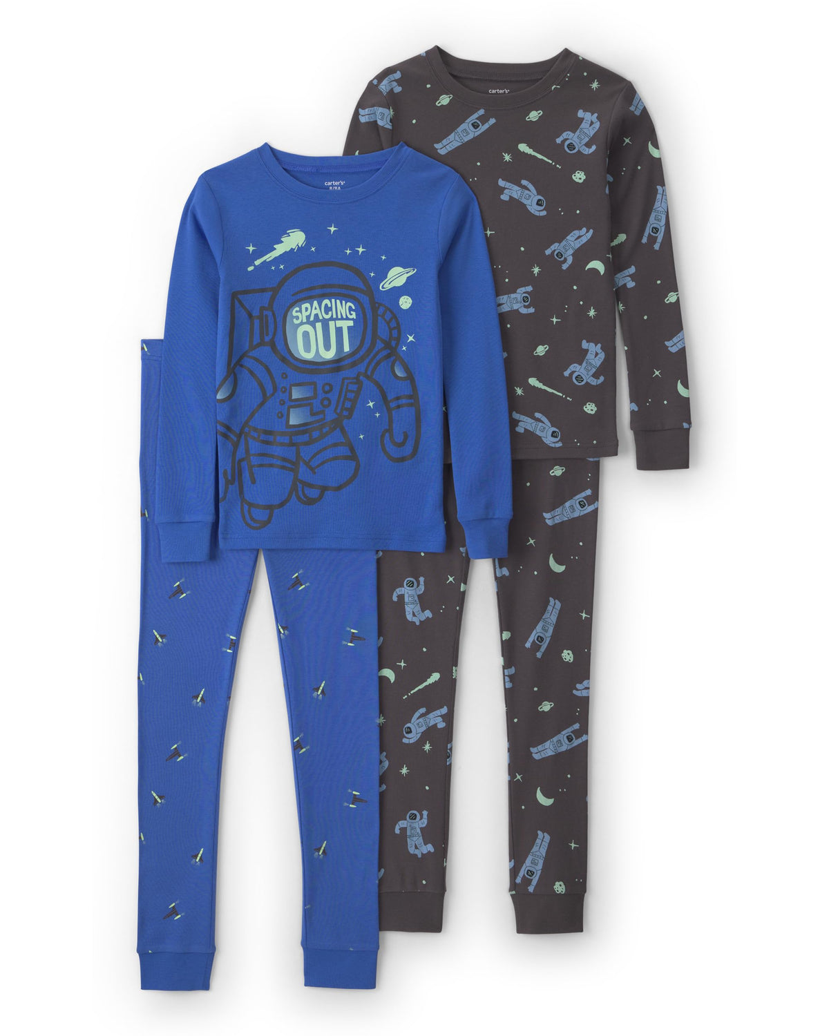 Carter's Boys' 4-piece Tight Fit Cotton Pajama Set