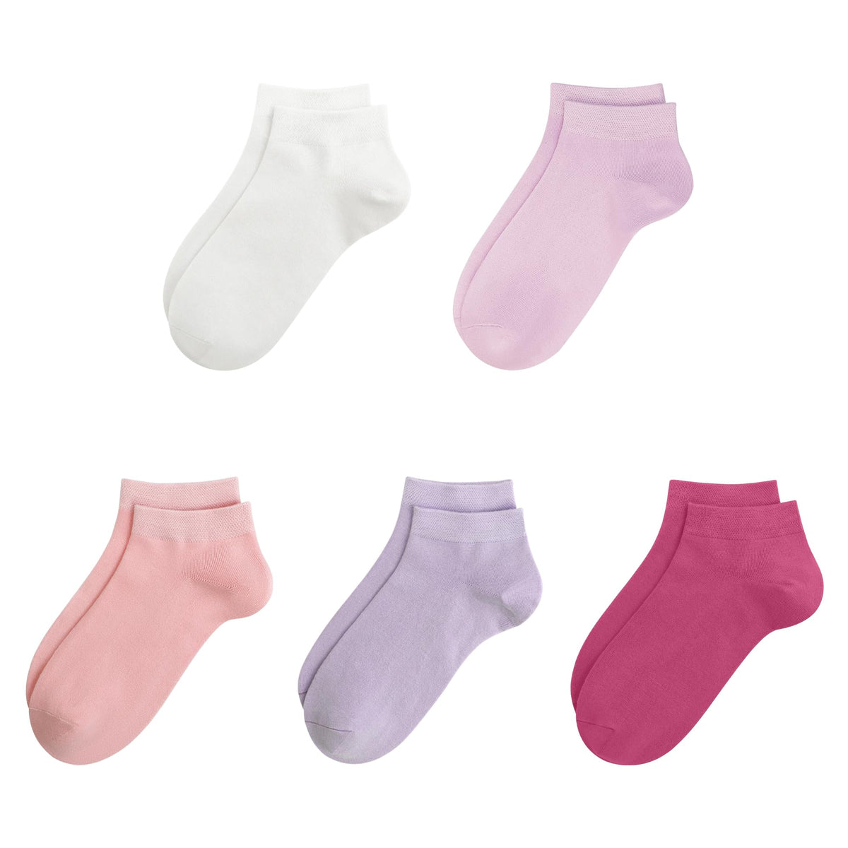 SERISIMPLE Viscose Bamboo School Socks Ankle Super Soft Kids Socks Stretch Cuffs Athletic Socks Odor Anti-odor 5 Pairs