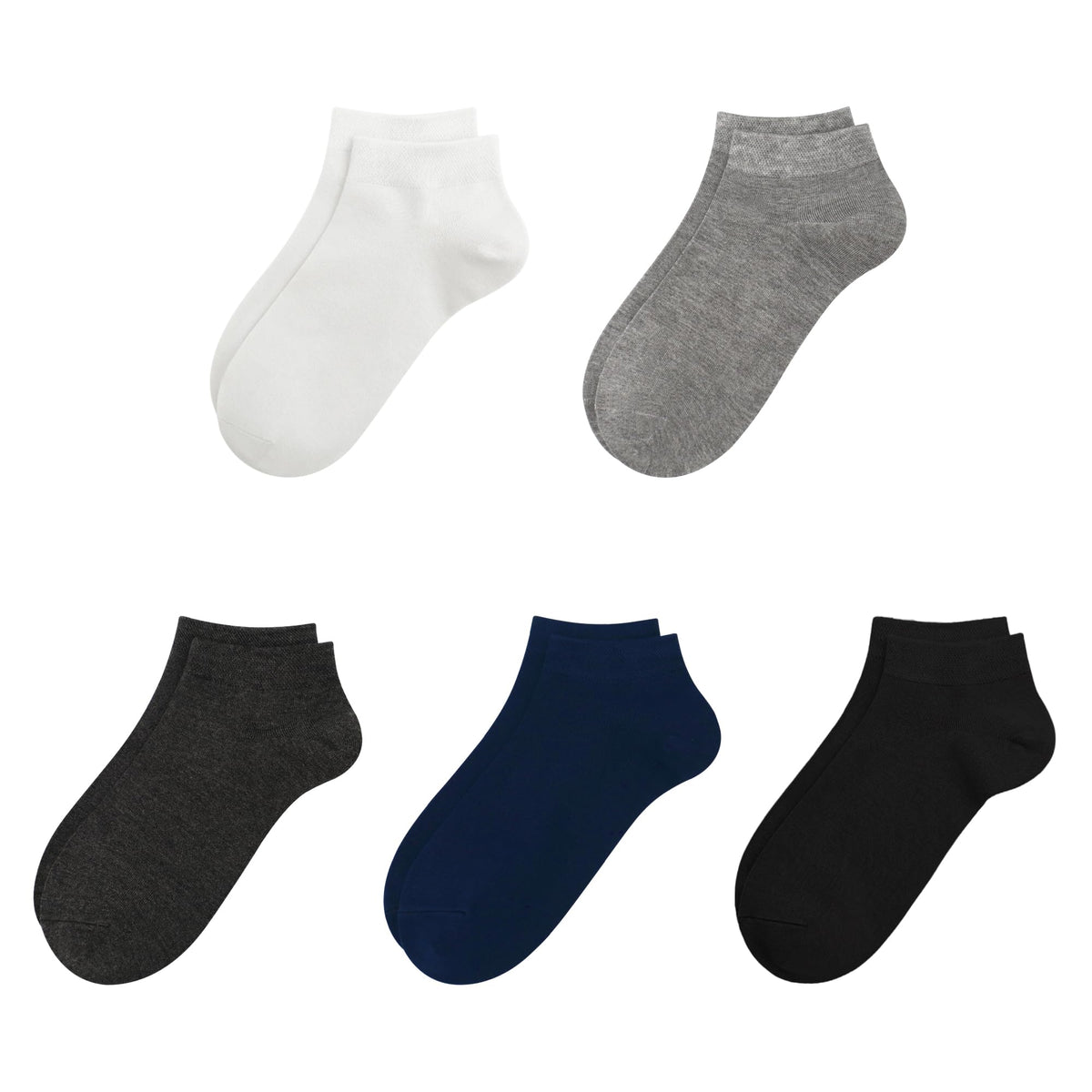 SERISIMPLE Viscose Bamboo School Socks Ankle Super Soft Kids Socks Stretch Cuffs Athletic Socks Odor Anti-odor 5 Pairs