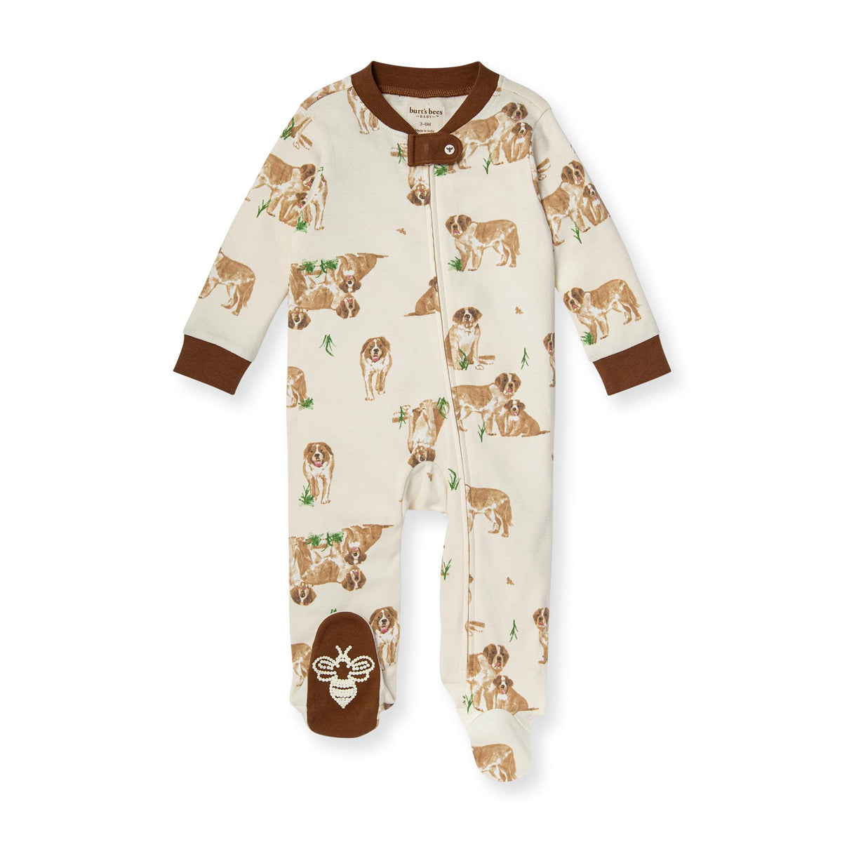 Burt's Bees Baby Boys Footless Pajamas, Sleep and Play Loose Fit, 100% Organic Cotton Soft One-piece PJs, Sizes NB to 6-9 Months