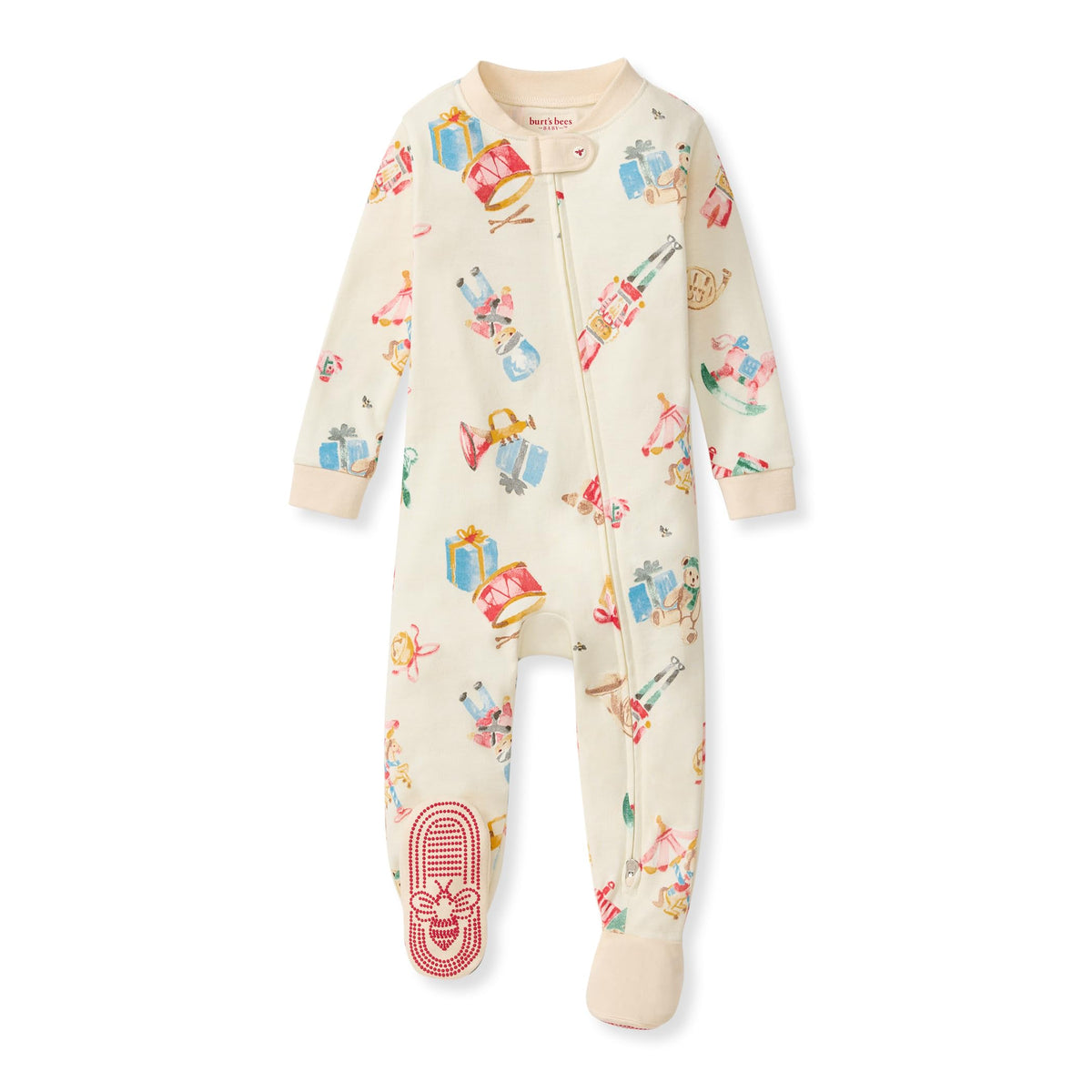 Burt's Bees Baby Boys' Organic Cotton, Sleep and Play Footed Pajamas