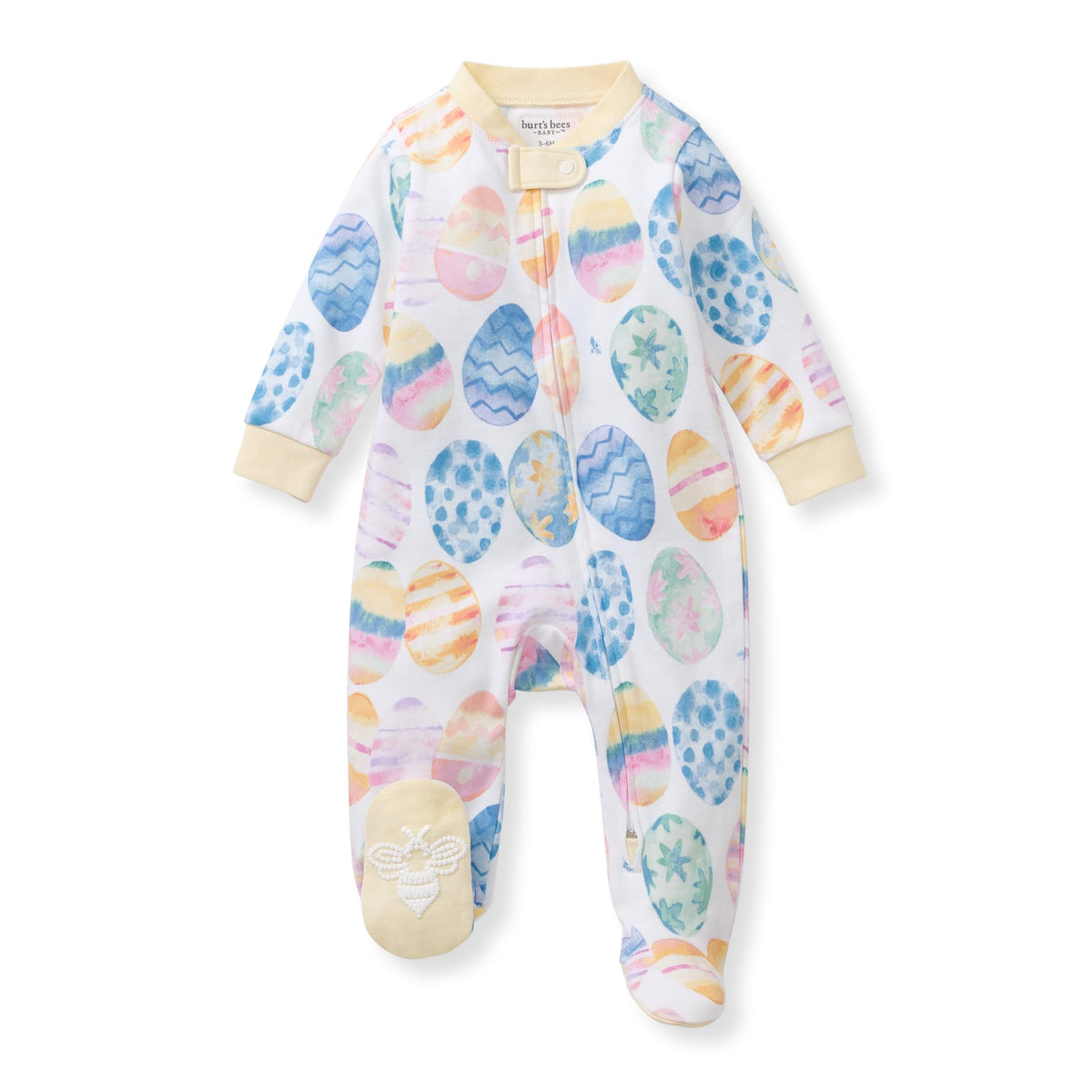 Burt's Bees Baby Boys Footless Pajamas, Sleep and Play Loose Fit, 100% Organic Cotton Soft One-piece PJs, Sizes NB to 6-9 Months