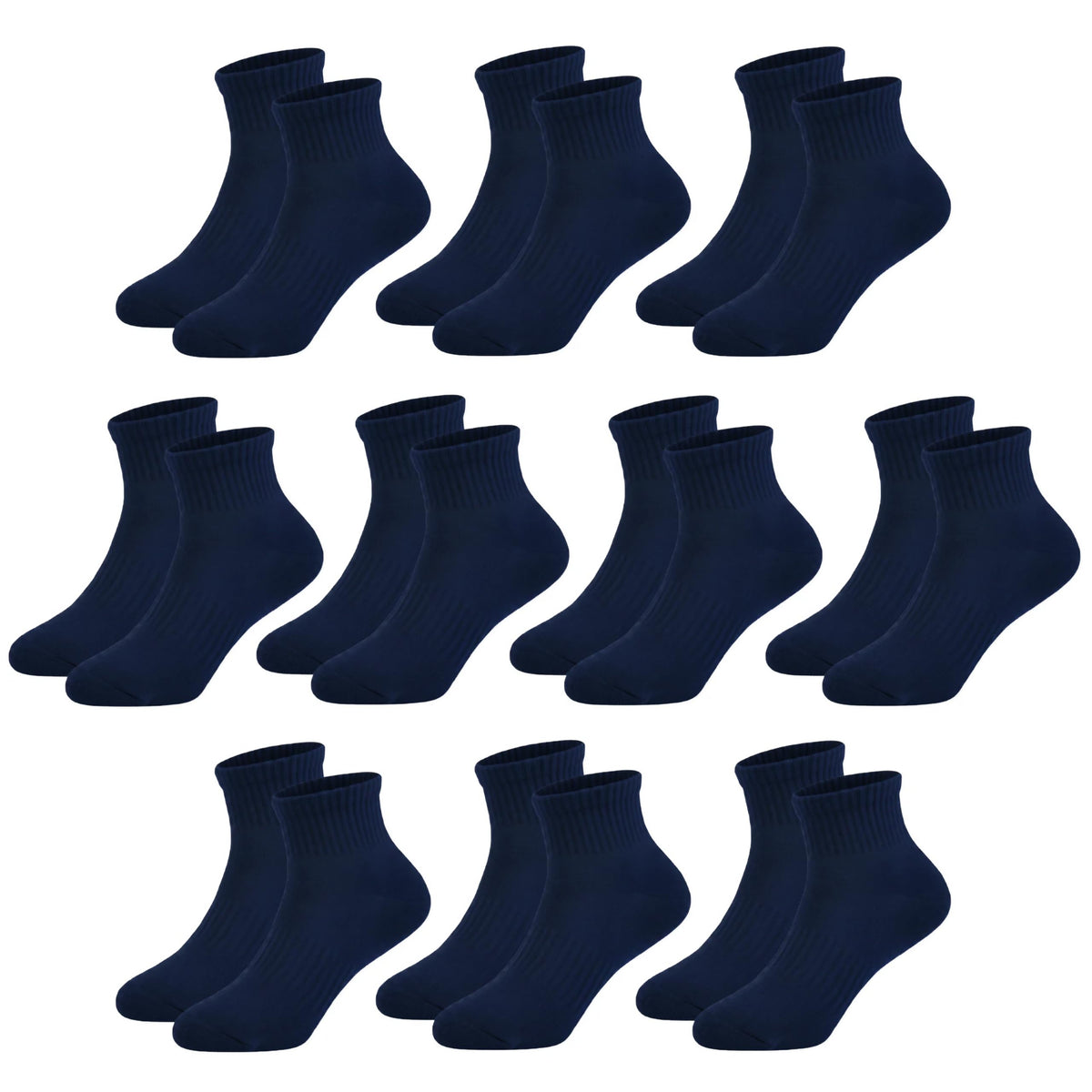 Kids Quarter Ankle Socks for Boys Girls 10 Pack Seamless Athletic Socks