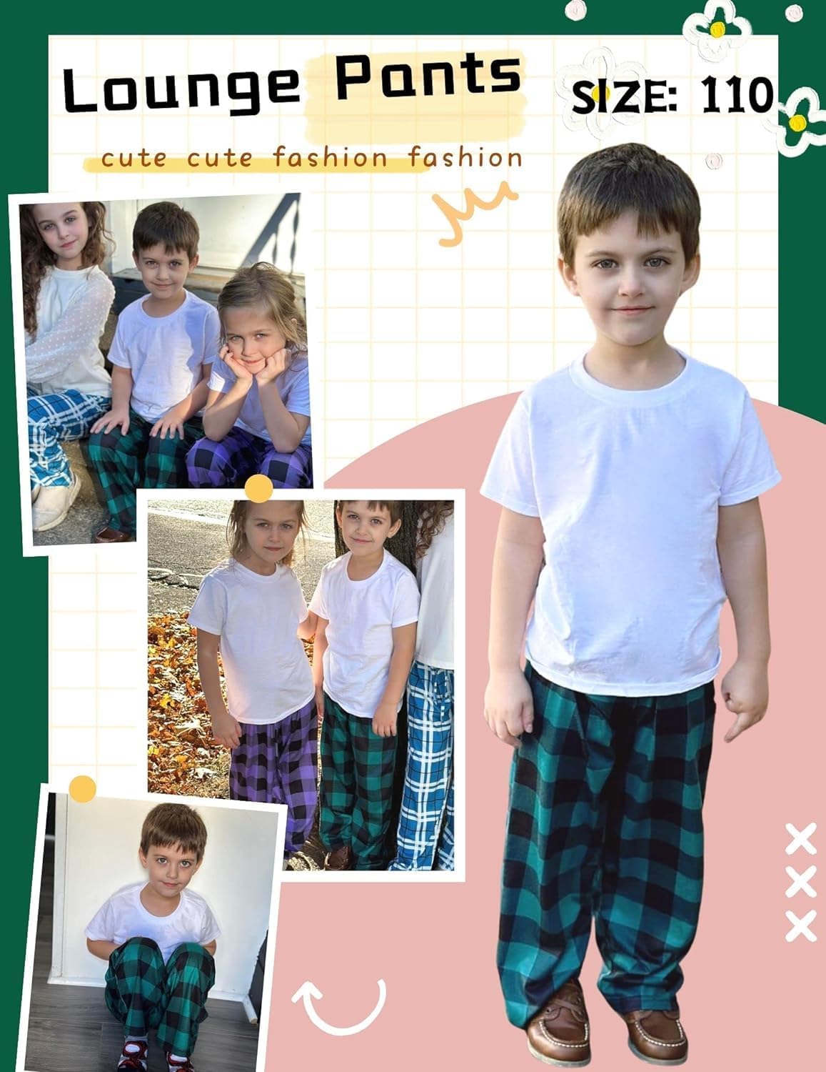 Ekouaer Boys Pajama Pants 3 Pack Sleep Kids Pajama Bottoms