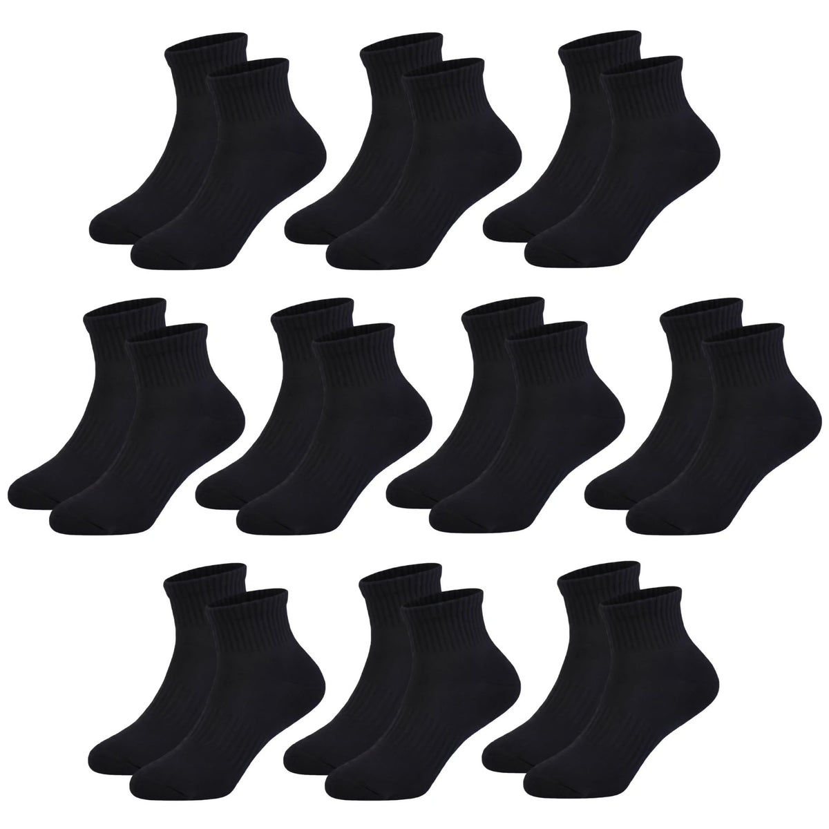 Kids Quarter Ankle Socks for Boys Girls 10 Pack Seamless Athletic Socks