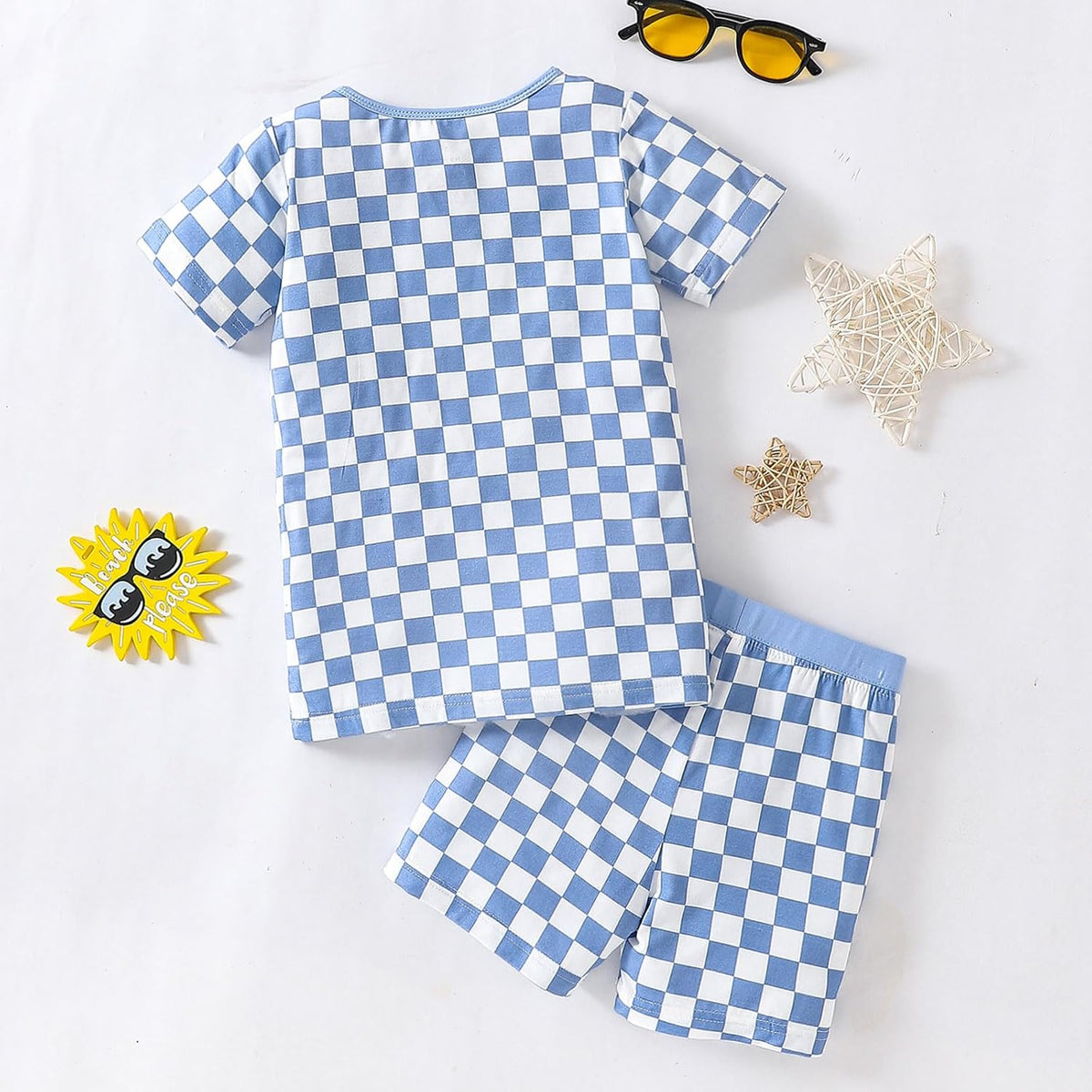 OPAWO Bamboo Pajamas Toddler Boys Summer Pajama Sets Kids Pjs 12M-8Y