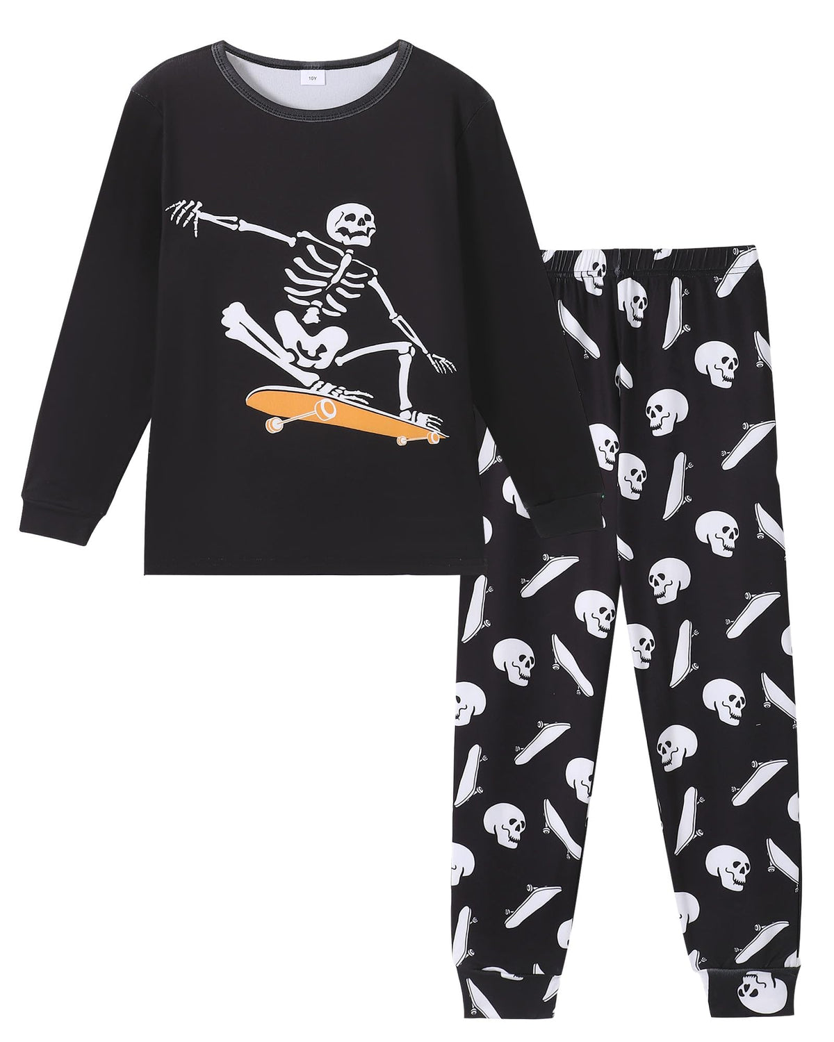 Mikrdoo Boys Pajamas 2 Piece Long Sleeve Top and Pants Set Kids 6-16Y