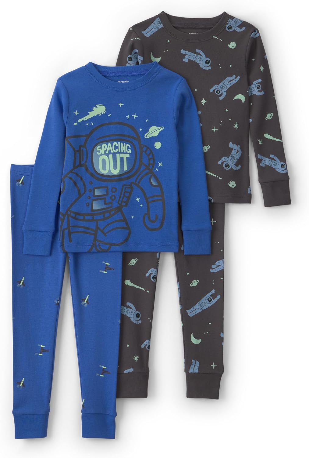 Carter's Boys' 4-piece Tight Fit Cotton Pajama Set