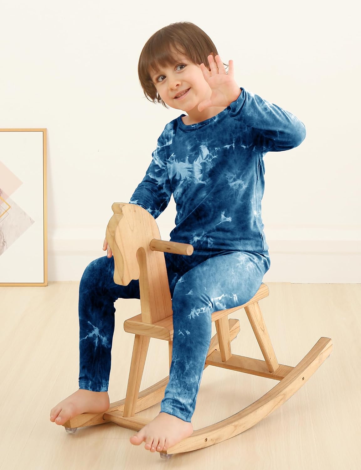 Jimonda Kids Toddler Bamboo Rayon Pajamas Set Boys Girls Pjs