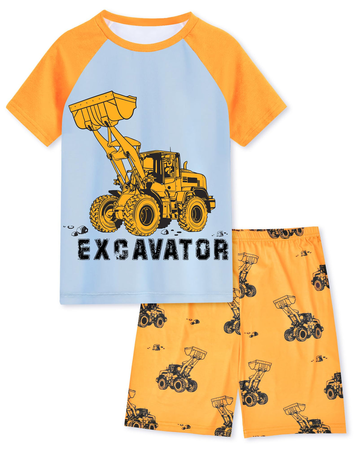 Fiodrimy Boys Pajamas Toddler Boys Summer Pajamas Dinosaur 2 Piece Short Sleeves Boy Pjs Kids Sleepwear Size 3-8 Years