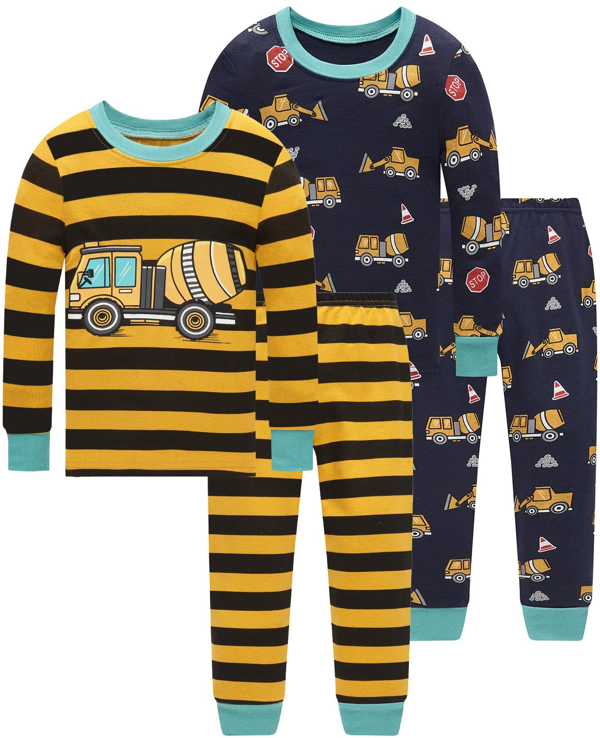 Dolphin&Fish Boy Pajamas Toddler Kids Pjs Set Cotton Soft Clothes Sleepwear