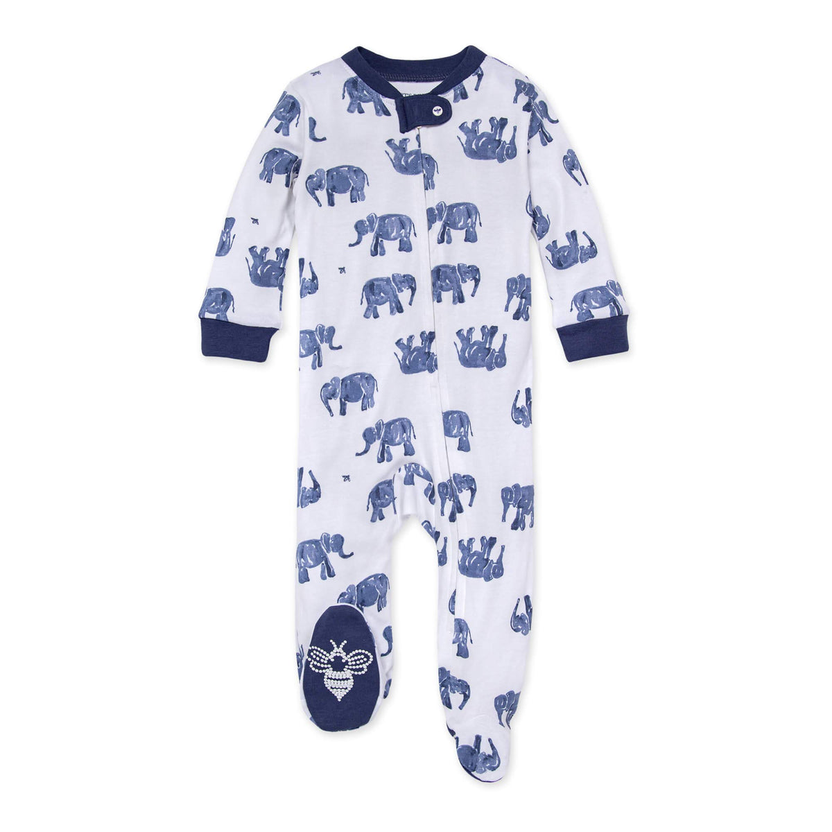 Burt's Bees Baby Boys' Organic Cotton, Sleep and Play Footed Pajamas