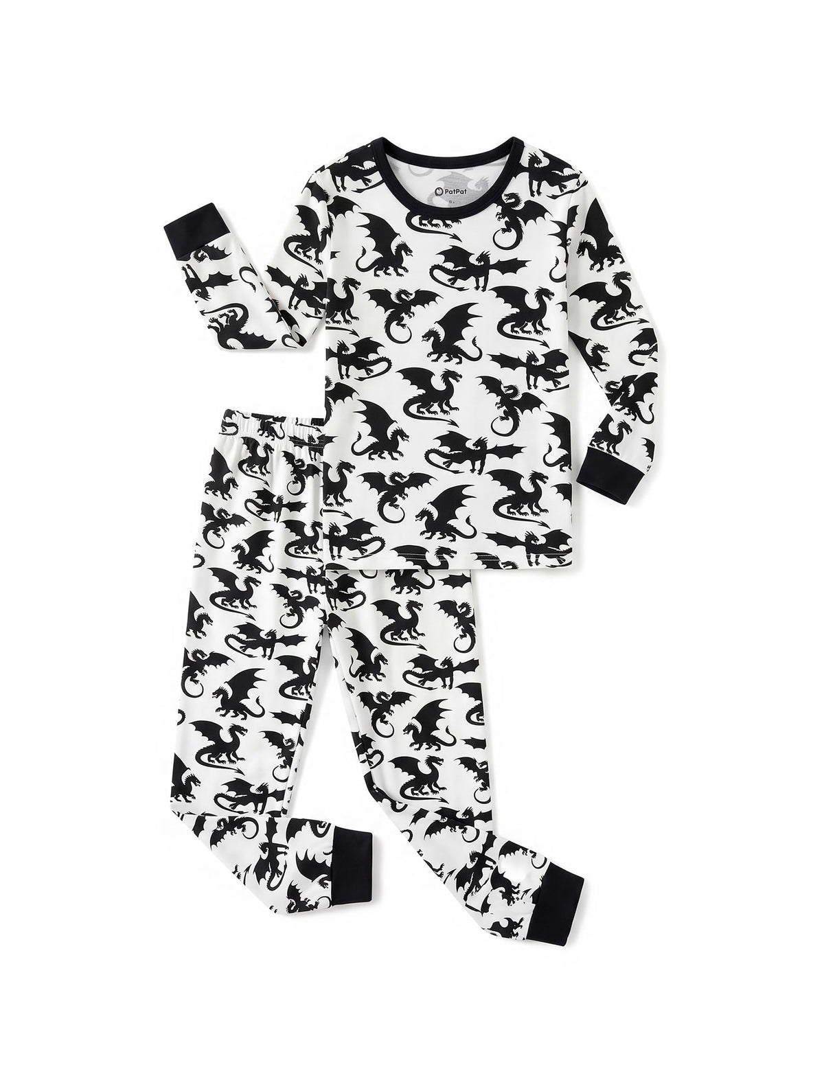 PATPAT Boys Pajamas Short Sleeve T-Shirt and Shorts 2-Piece Sleepwear