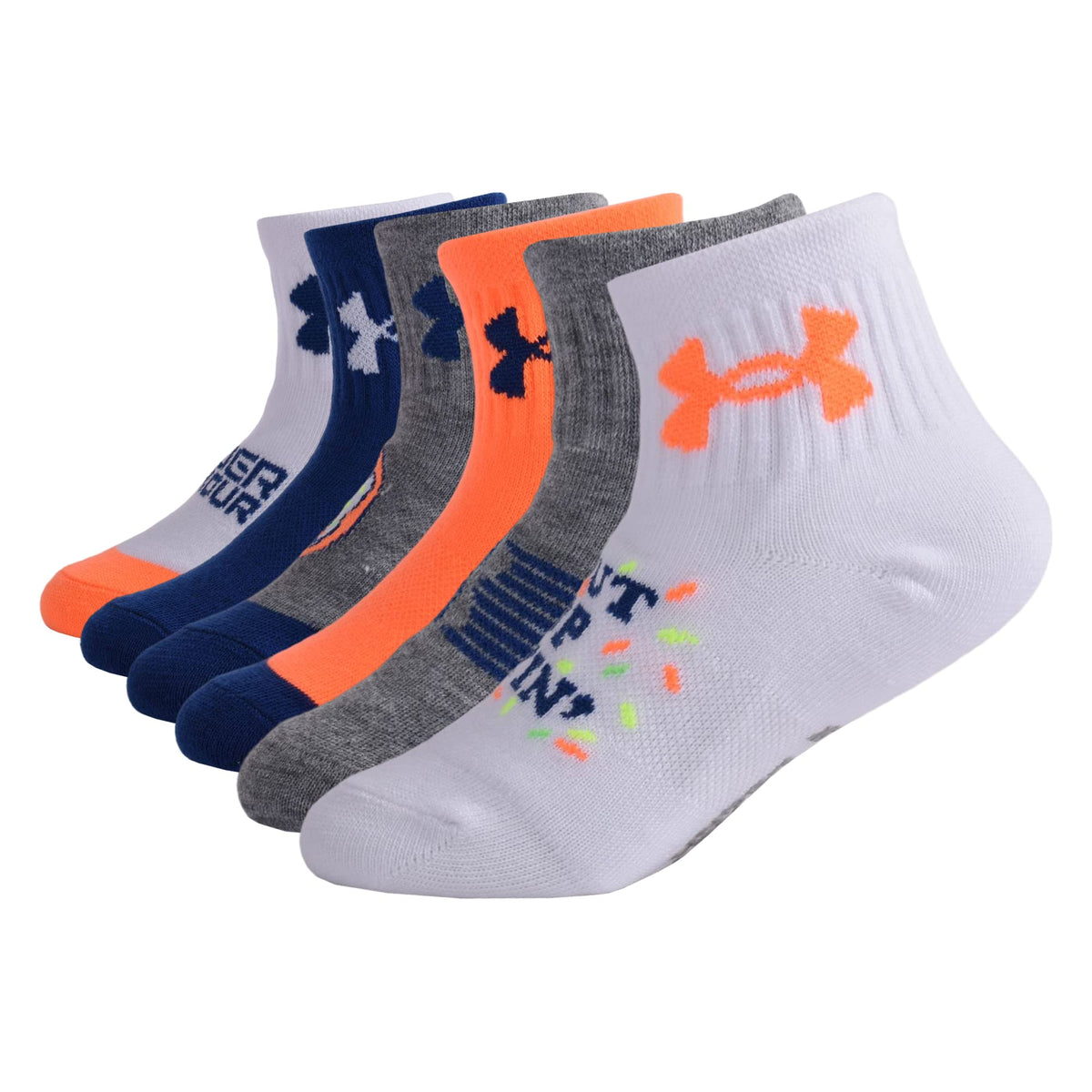 Under Armour boys Multi Pack Essential Quarter Sock