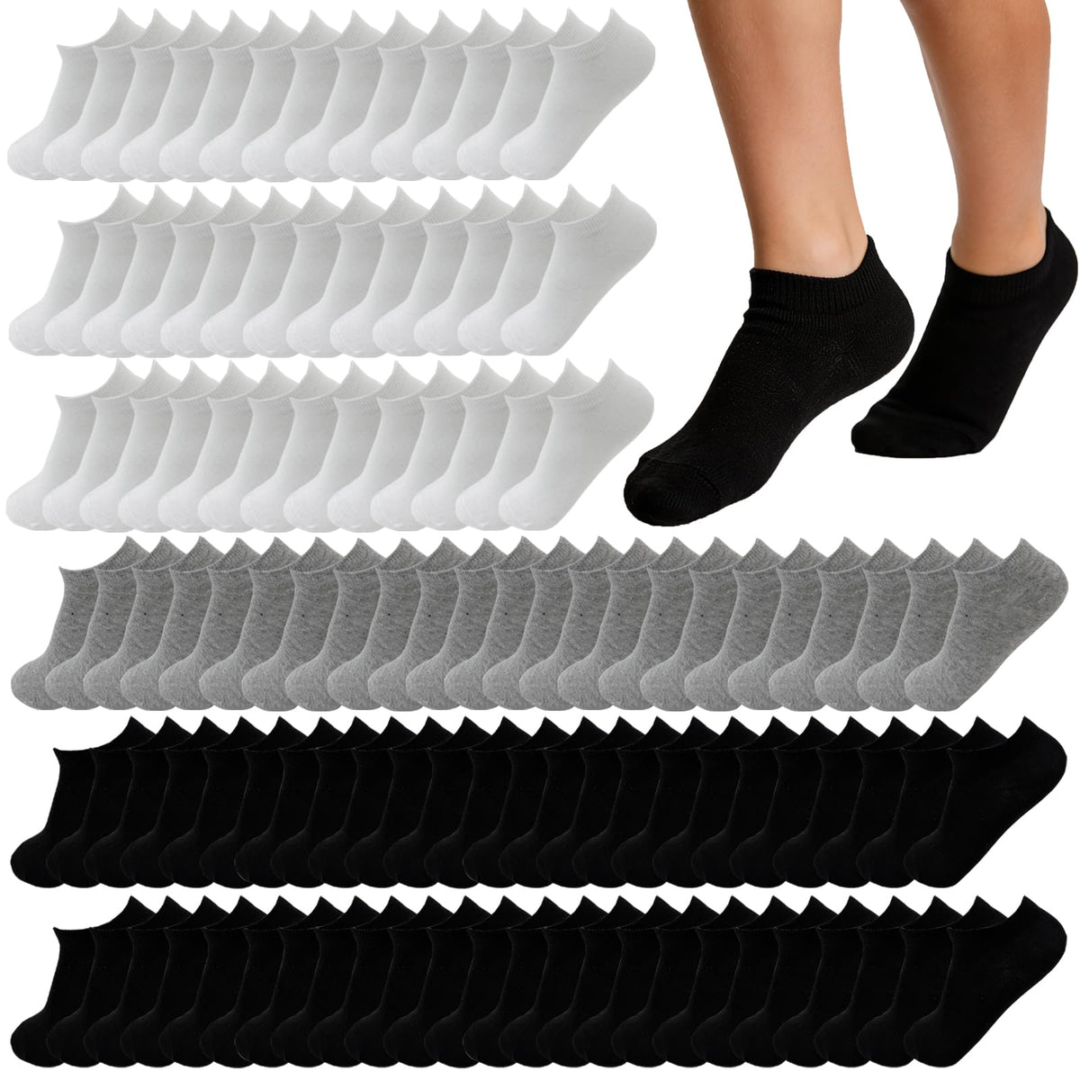 16-30 Pairs Boys Low Cut Ankle Socks Kids Crew Athletic Breathable Cushion Sole Socks for Running Hiking