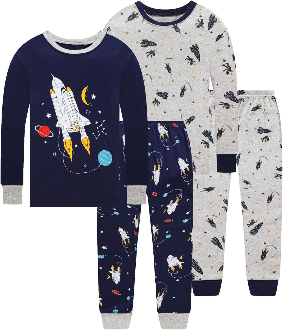 Dolphin&Fish Boy Pajamas Toddler Kids Pjs Set Cotton Soft Clothes Sleepwear