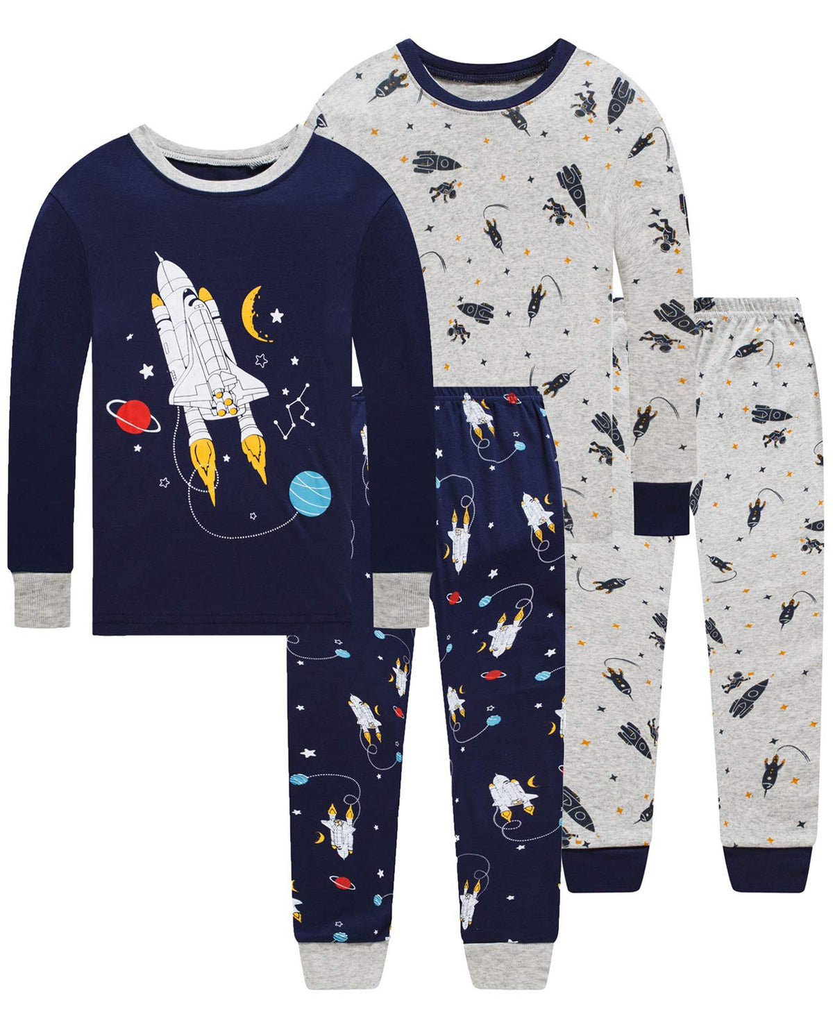 Dolphin&Fish Boy Pajamas Toddler Kids Pjs Set Cotton Soft Clothes Sleepwear