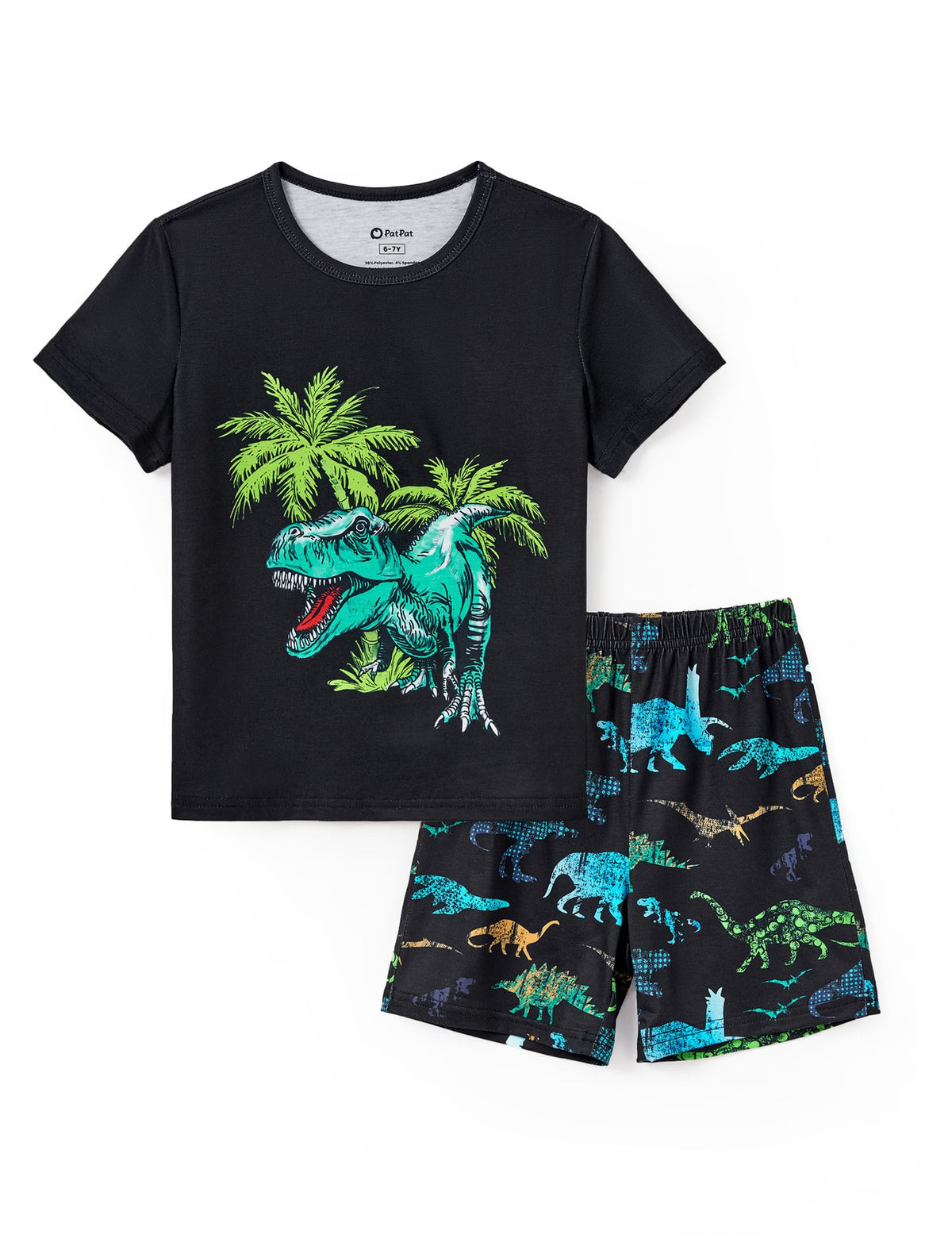 PATPAT Boys Pajamas 2 Piece PJs Set T-shirts with Shorts 6-12 Years