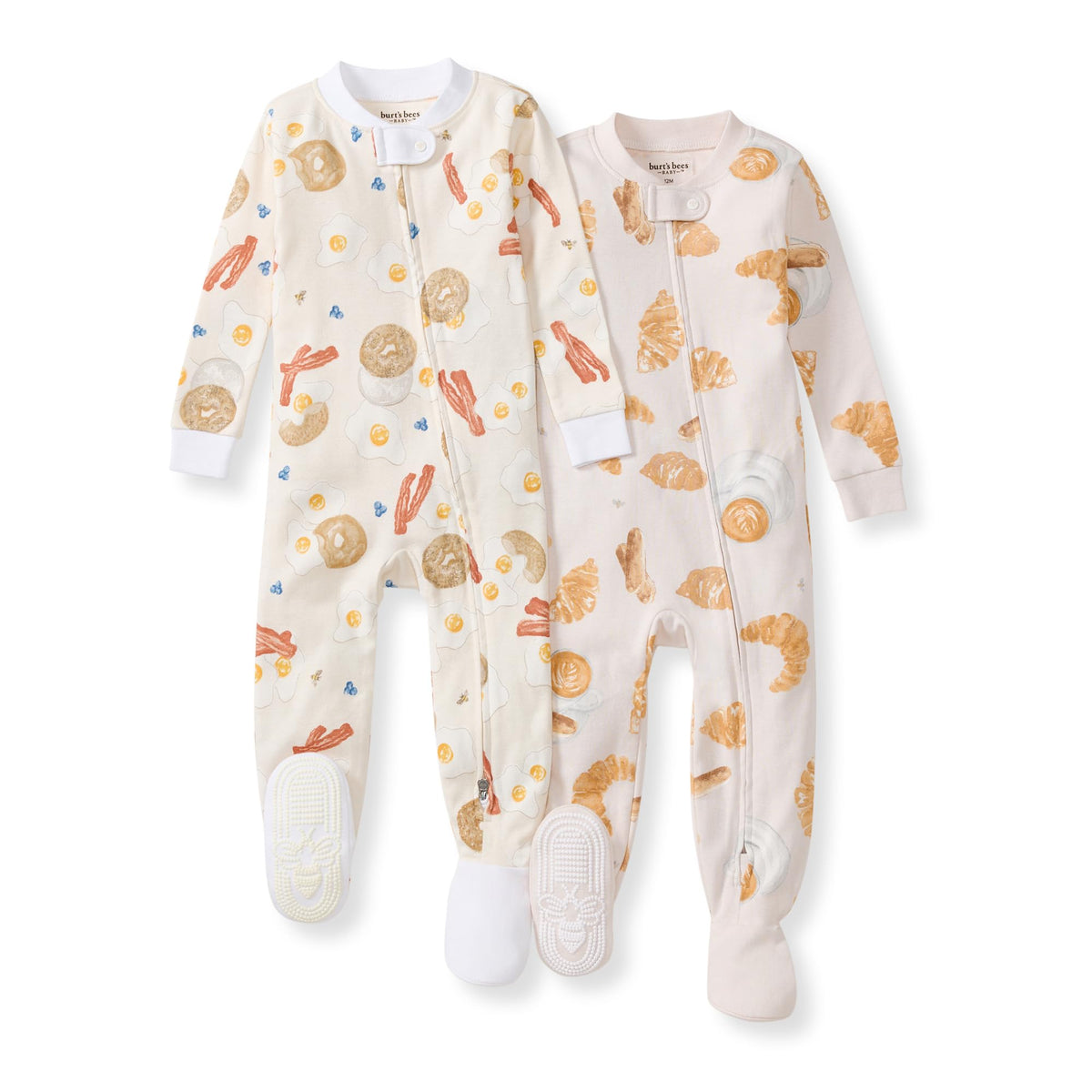 Burt's Bees Baby Boys Footless Pajamas, Sleep and Play Loose Fit, 100% Organic Cotton Soft One-piece PJs, Sizes NB to 6-9 Months