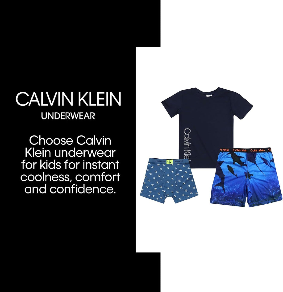 Calvin Klein Boys' 2 Piece Sleepwear Top and Bottom Pajama Set Pj