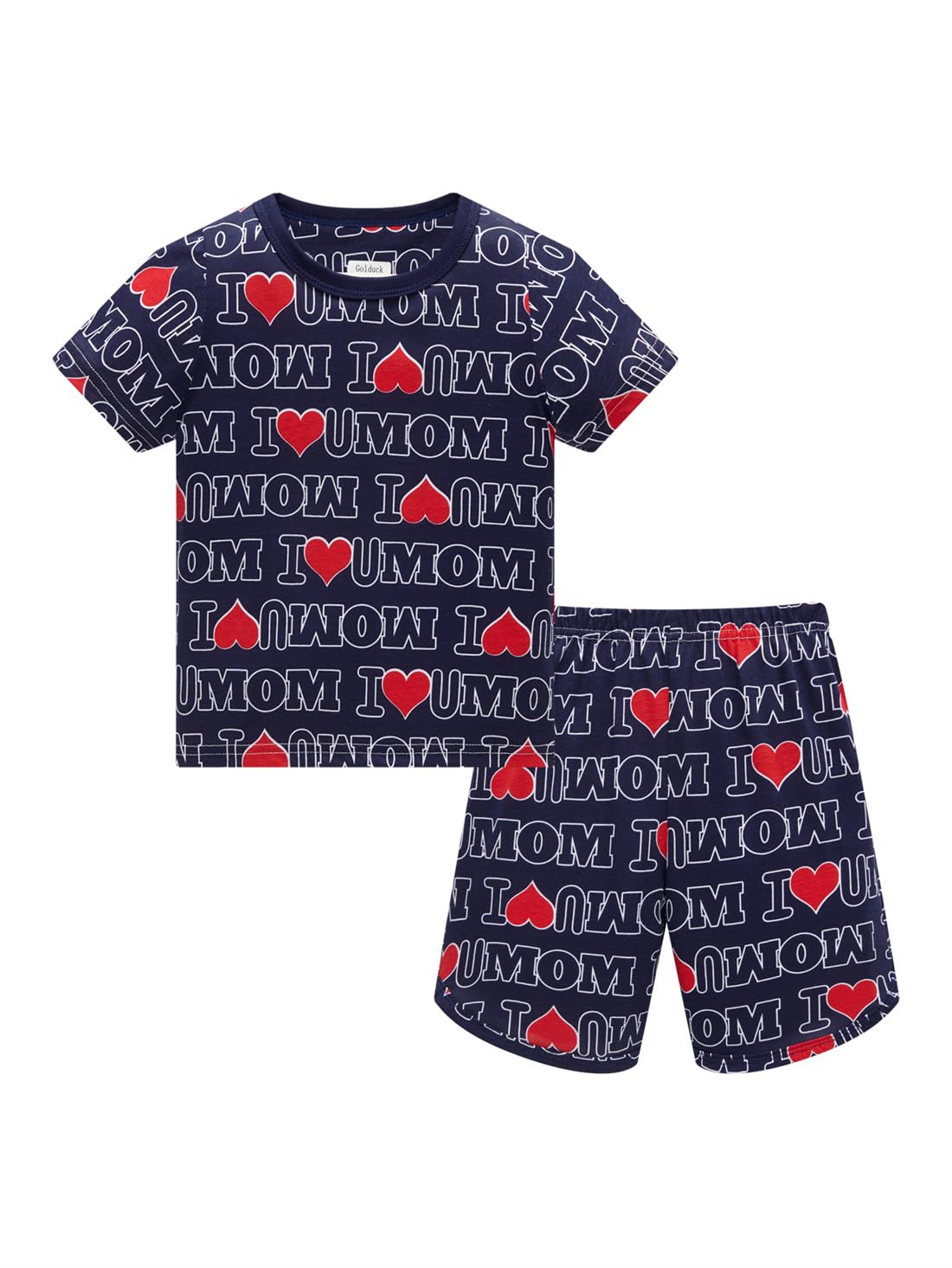 Kids Boys' Pajama Set Short Sleeve T-Shirt+Shorts Car Fire Truck Cartoon Print Little Kid 100% cotton clothing