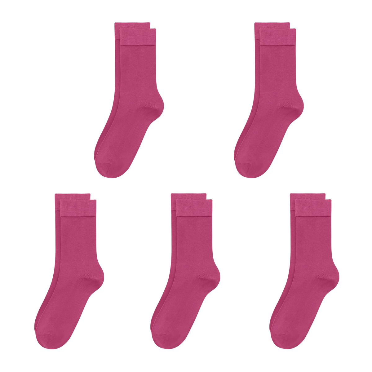 SERISIMPLE Viscose Bamboo Kids Crew Socks School Anti Odor Socks for Boys Girls Uniform Light Weight Flat Seam Socks 5 Pairs