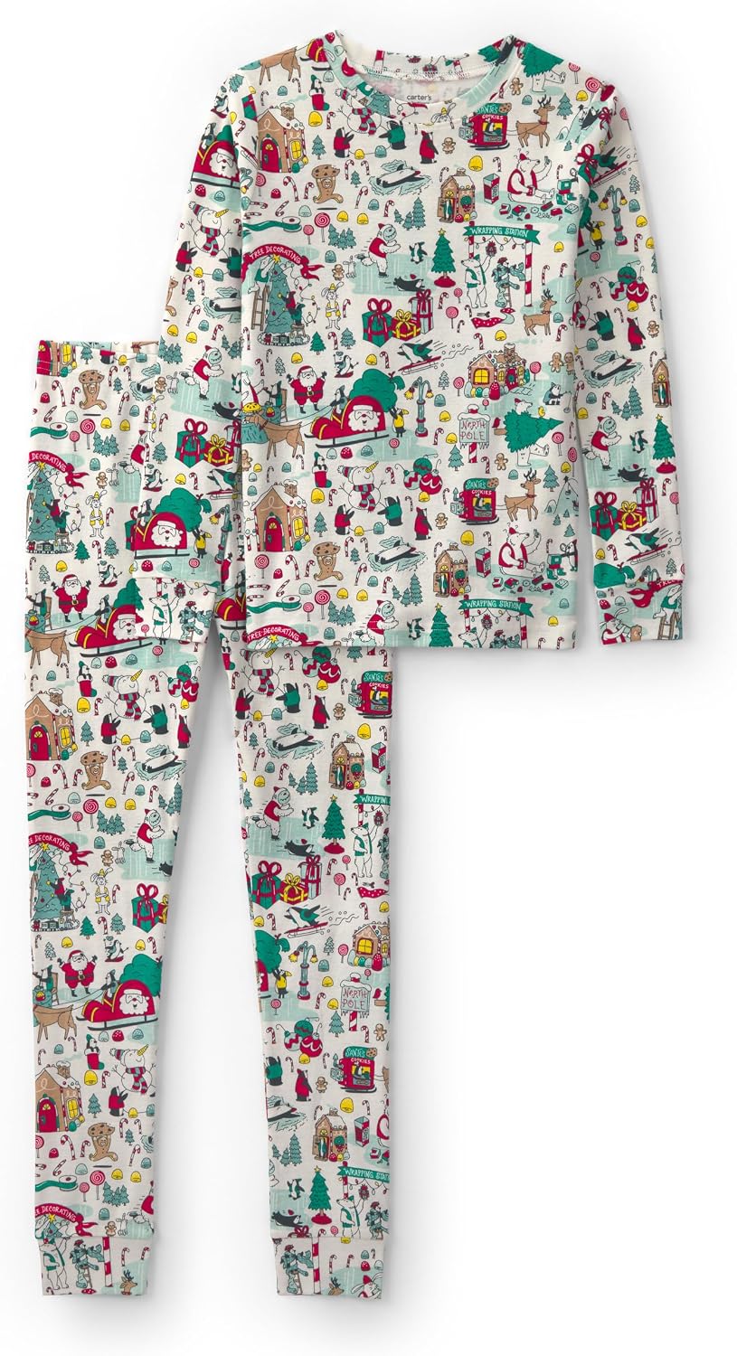 Carter's Unisex Adult 2-piece Holiday Cotton Pj