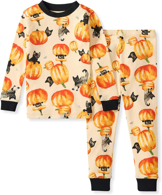 Burt's Bees Baby Girls Organic Cotton Pajamas, Toddler PJ Set, 2-PC