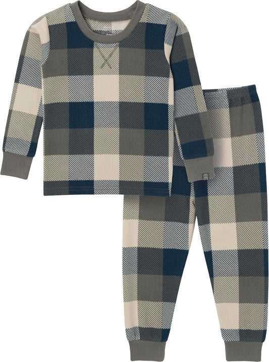 Modern Moments by Gerber Baby Toddler Hacci Snug Fit 2-piece Pajama Set