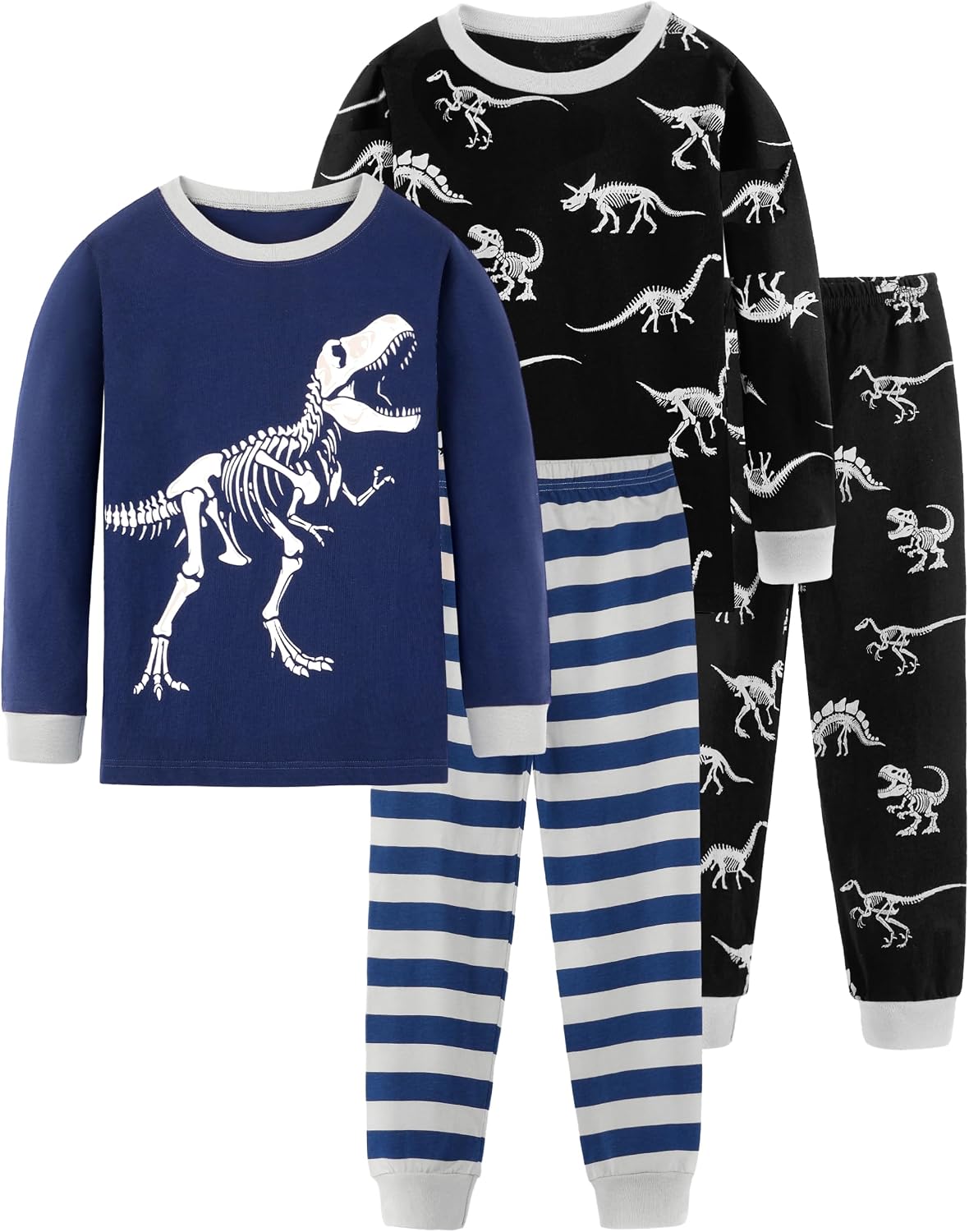 HONGTEYA Toddler Boy Clothes 100% Cotton Long Sleeve Outfit 3-8 Years